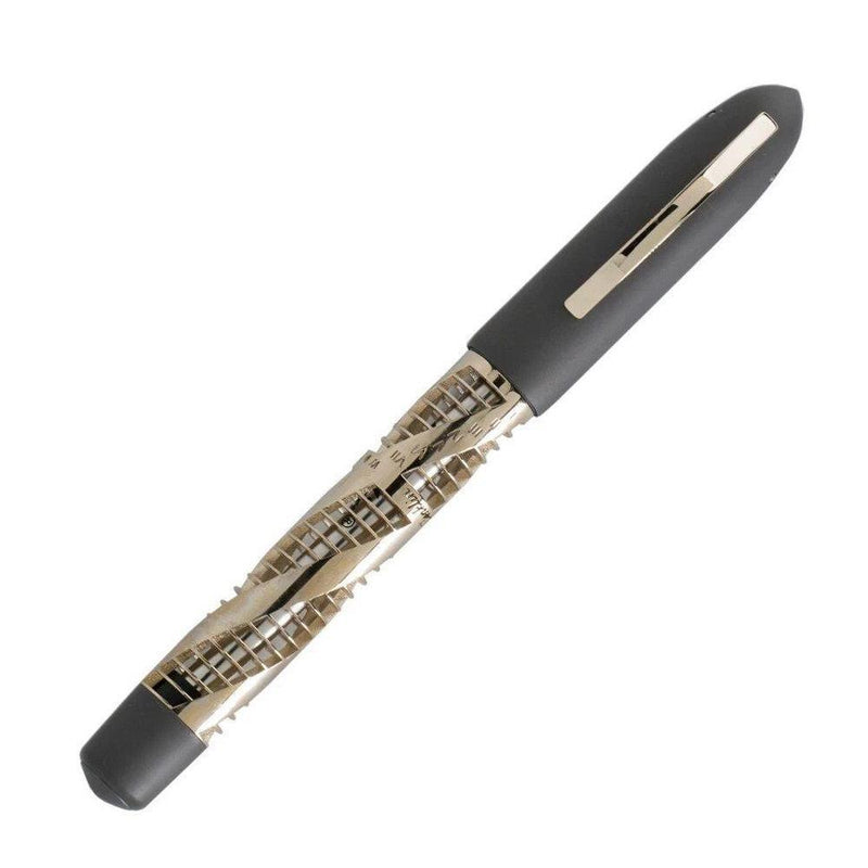 Conklin Futura 125 Anniversary Titanium / Gold Rollerball Pen - Pen with Cap Cover | EndlessPens