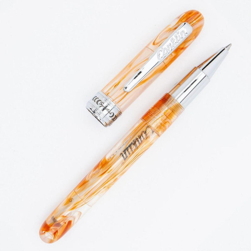Conklin Symetrik Caramel Sundae Rollerball Pen - Pen and Cap Cover | EndlessPens