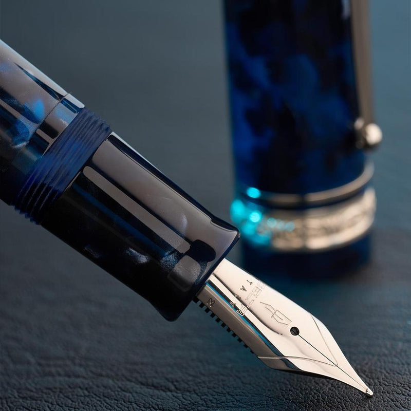 Delta Fountain Pen - Reservoir 2.0 - Blue Grey Mother of Pearl