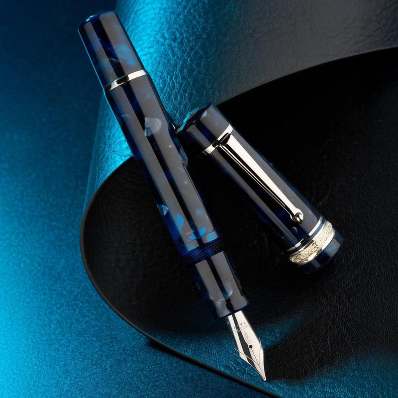 Delta Fountain Pen - Reservoir 2.0 - Blue Grey Mother of Pearl