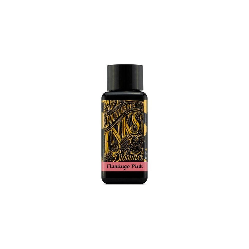 Diamine Fountain Pen Ink - Flamingo Pink 30ml Bottle - Pulp Addiction