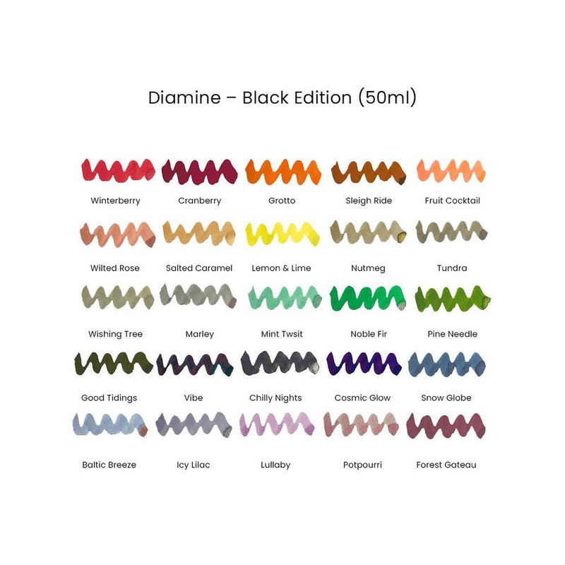 Diamine Ink Bottle (50ml) - Black Edition - Special Edition (2025)