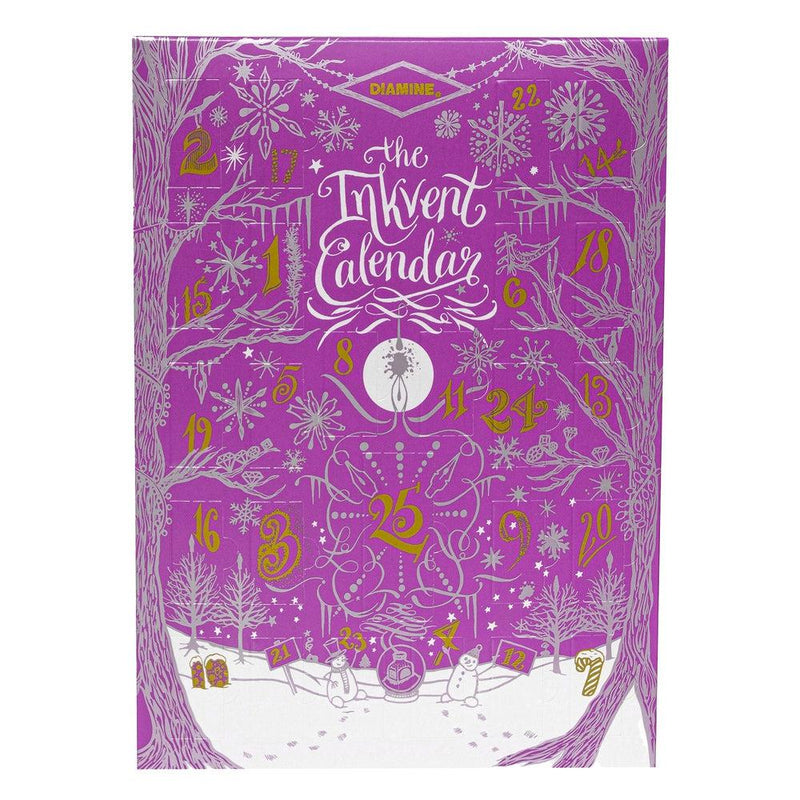 Diamine The Inkvent Calendar Purple Edition Ink Set - Design