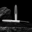 Diplomat Aero Lacquered White Fountain Pen - Two Fountain Pens | EndlessPens