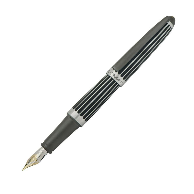 Diplomat Fountain Pen - Aero Stripes Black