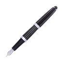 Diplomat Fountain Pen - Aero Stripes Black
