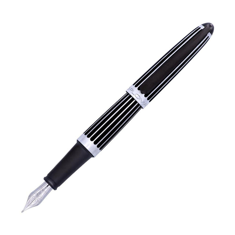 Diplomat Fountain Pen - Aero Stripes Black