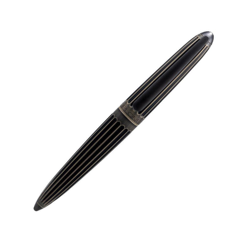 Diplomat Fountain Pen - Aero Stripes Oxyd Brass