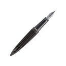 Diplomat Fountain Pen - Aero Stripes Oxyd Brass