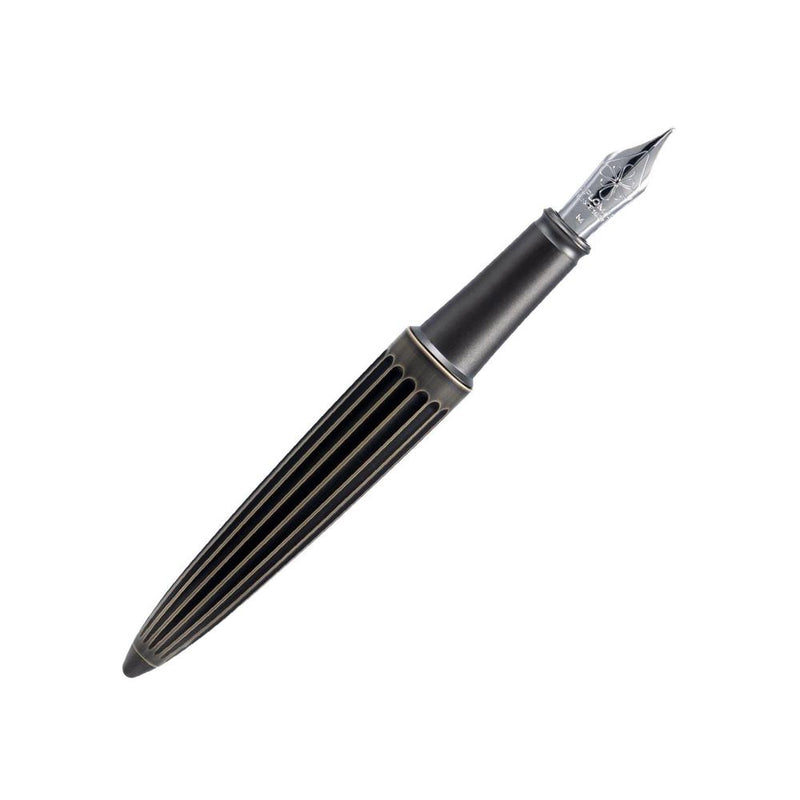 Diplomat Fountain Pen - Aero Stripes Oxyd Brass
