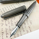 Diplomat Fountain Pen - Aero Stripes Oxyd Brass