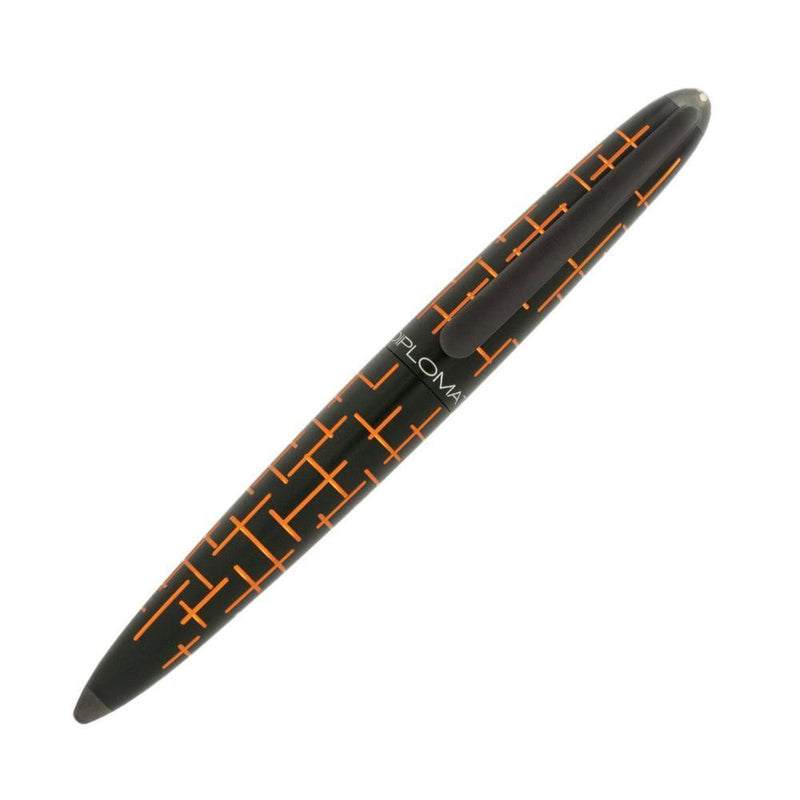 Diplomat Fountain Pen - Elox Matrix Black Orange