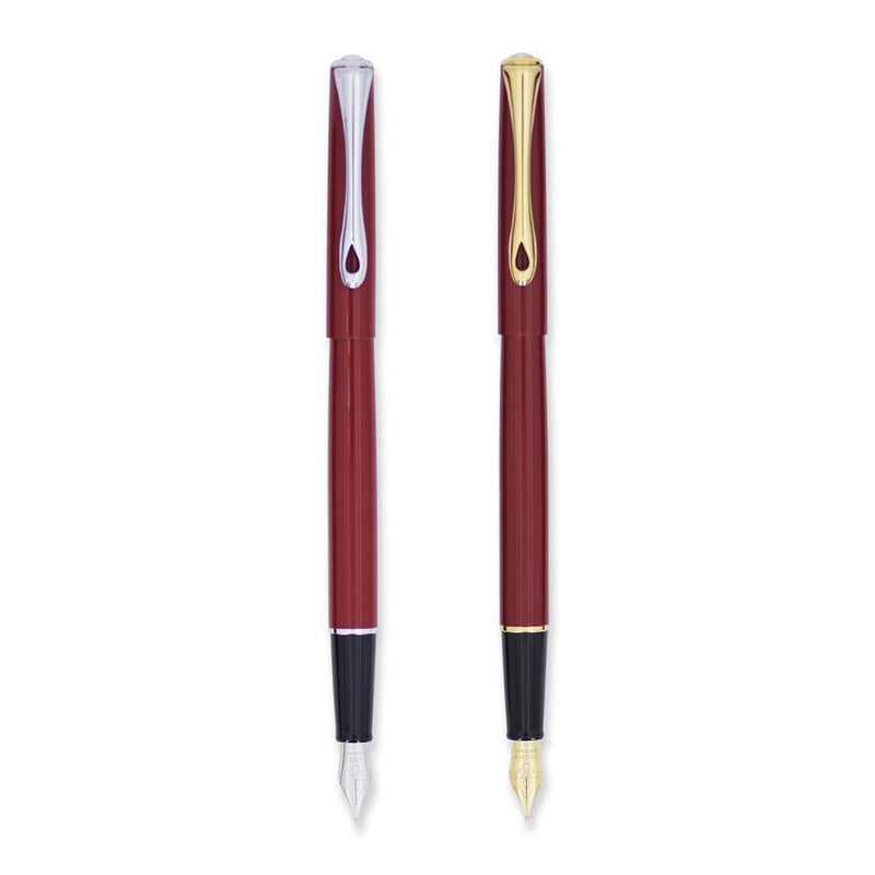 Diplomat Fountain Pen - Traveller Dark Red