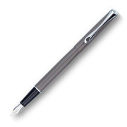 Diplomat Traveller Taupe Grey Fountain Pen with Nib Exposed | EndlessPens