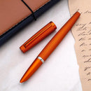 Diplomat Viper Orange Fountain Pen - Pen and Cap Cover with Paper | EndlessPens