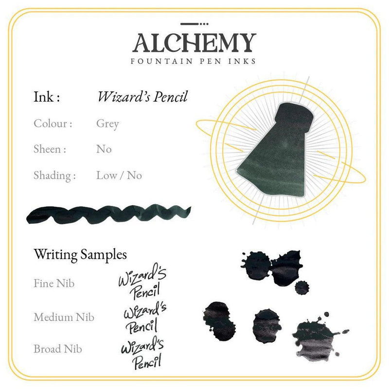 Endless Stationery Alchemy Ink Bottle (45ml) - Wizard's Pencil Details | EndlessPens