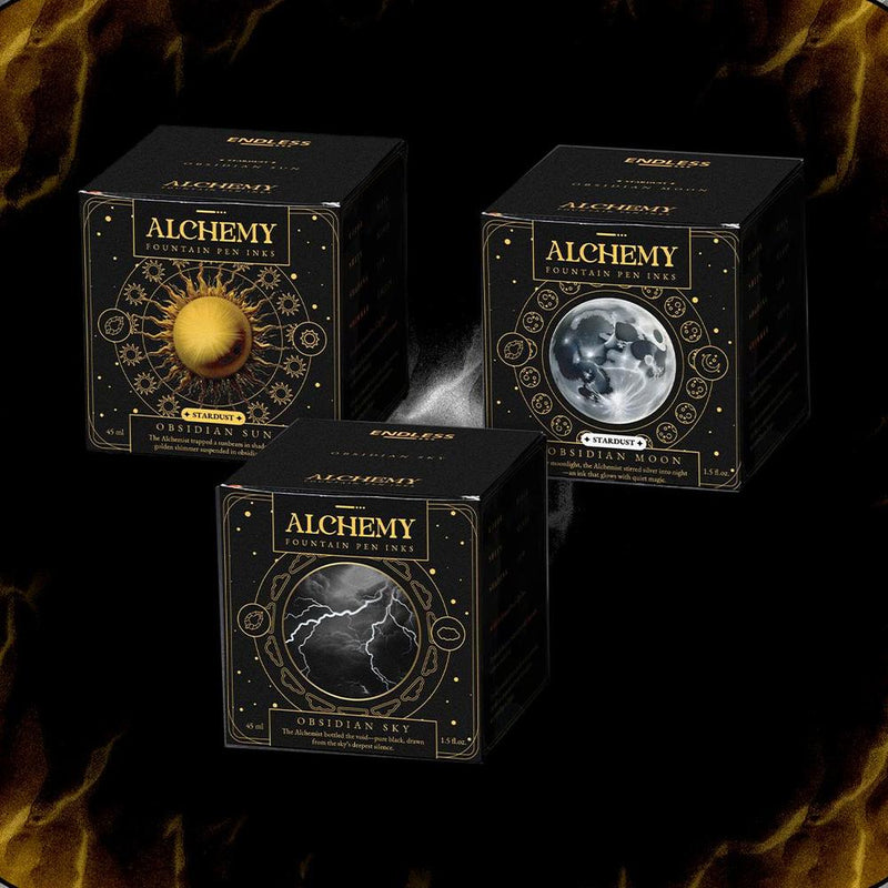 Endless Stationery Ink Bottle (45ml) - Alchemy Obsidian
