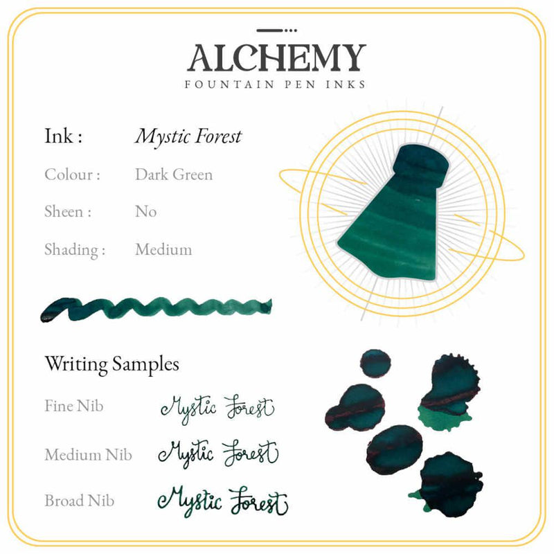 Endless Stationery Alchemy Ink Bottle (60ml) - Mystic Forest - Swatch