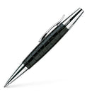 Faber-Castell E-Motion Resin Croco Black Ballpoint Pen - EndlessPens