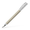 Faber-Castell Ambition OpArt White Sand Fountain Pen - EndlessPens