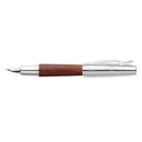Faber-Castell E-Motion Brown Wood Fountain Pen - EndlessPens