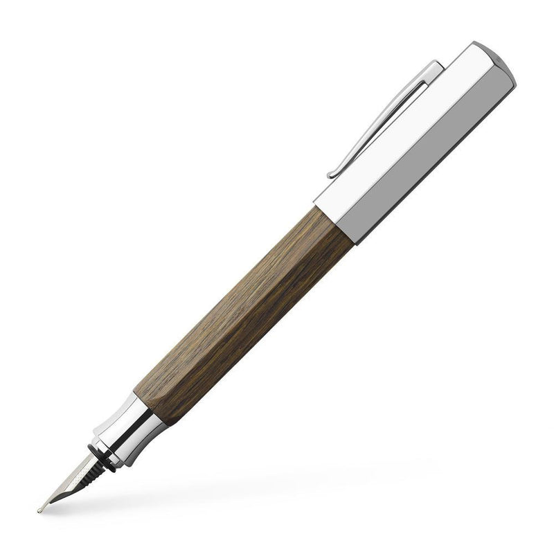 Faber-Castell Ondoro Smoked Oak Fountain Pen - EndlessPens