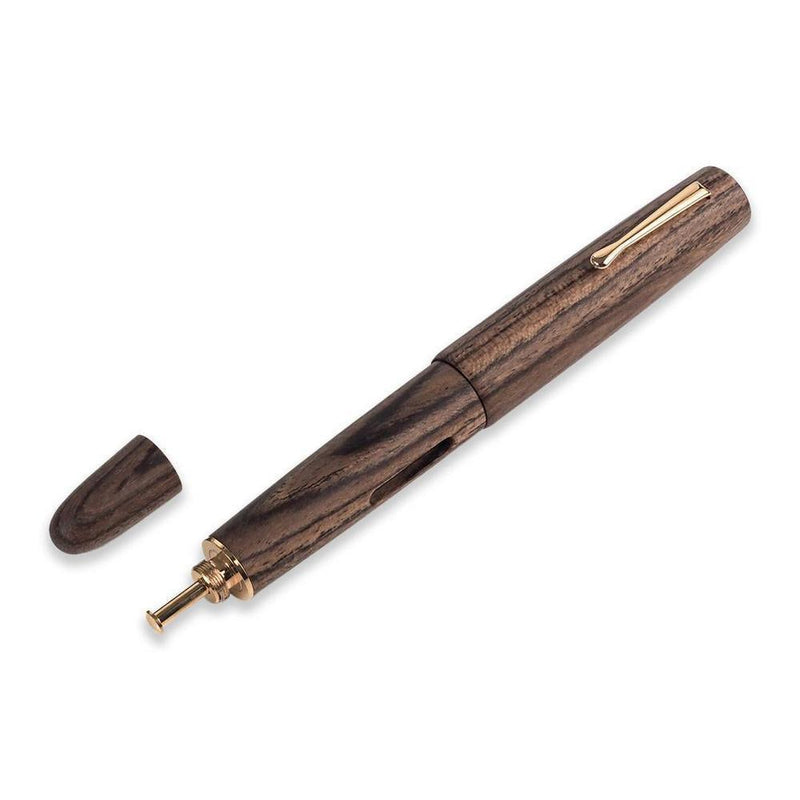 Fine Writing International Wood Vacuum Fountain Pen with Top Cover Removed | EndlessPens