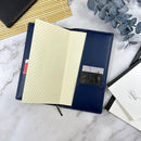 Girologio Hobonichi Weekly Notebook Cover - Navy Blue Partially Open | EndlessPens