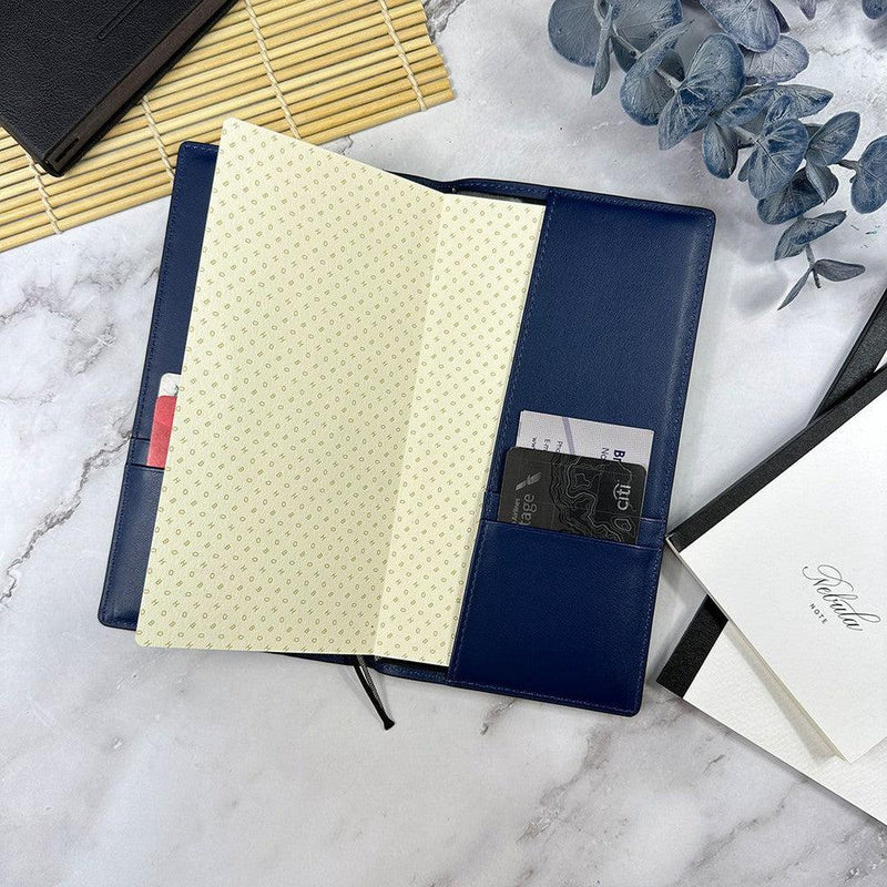 Girologio Hobonichi Weekly Notebook Cover - Navy Blue Partially Open | EndlessPens