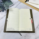 Girologio Hobonichi Weekly Notebook Cover - Olive Green Centerfold | EndlessPens