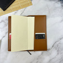 Girologio Hobonichi Weekly Notebook Cover - Classic Tan With Card On Sleeve | EndlessPens