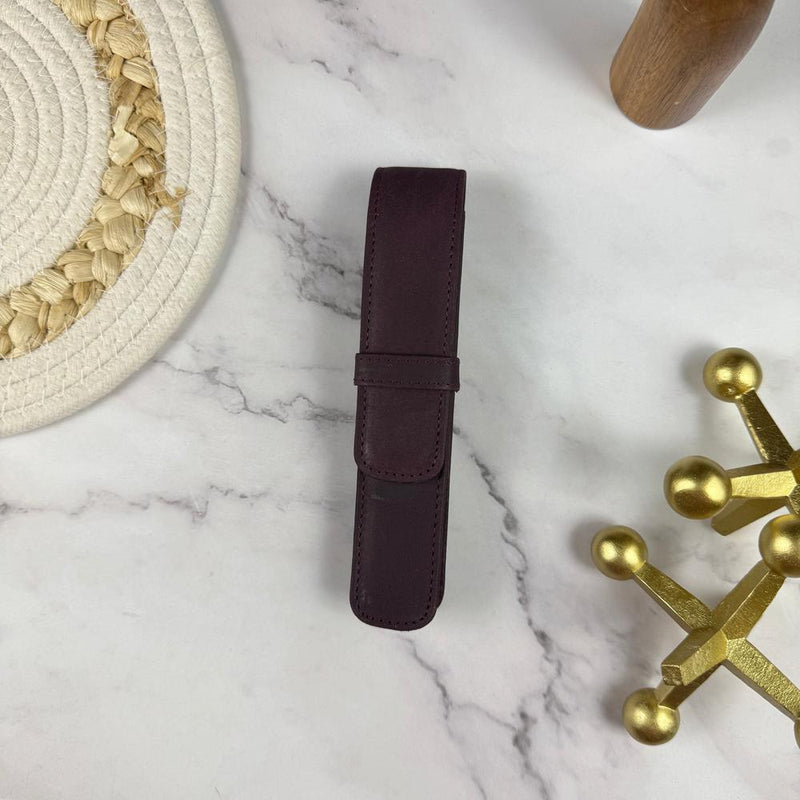 Girologio Pen Case (1 Slot) - Leather