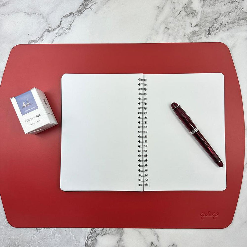 Girologio Writing Mat - Repurposed Leather