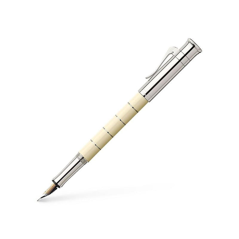 Graf Von Faber-Castell Classic Anello Fountain Pen - Ivory - EndlessPens