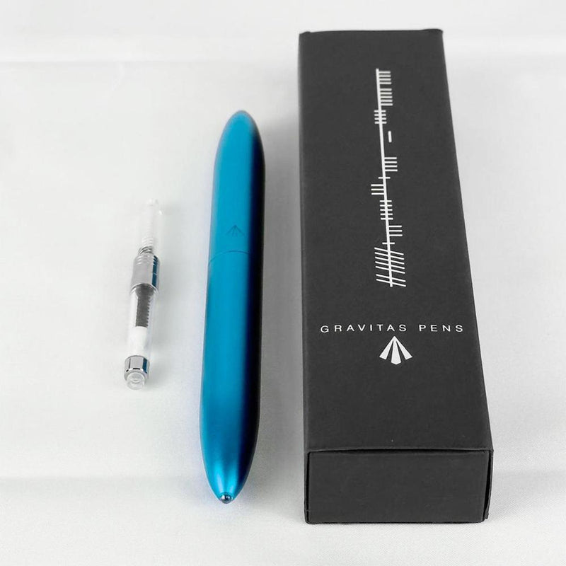 Gravitas Fountain Pen - Flagship Aluminium - Turquoise