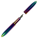 Gravitas Fountain Pen - Flagship - Stainless Steel Rainbow Skittle PvD
