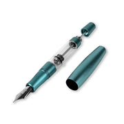 Gravitas Fountain Pen - Monster - Aluminium Teal - EndlessPens