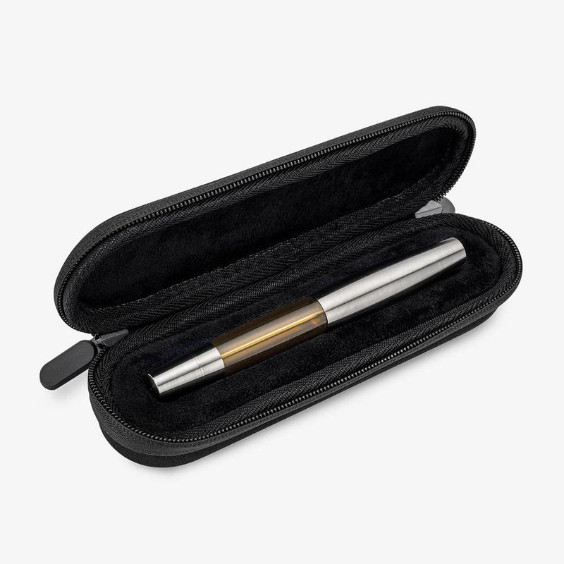 Gravitas Fountain Pen - Monster Grade 5 Titanium Polished + Ultem Barrel