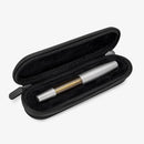 Gravitas Fountain Pen - Monster Grade 5 Titanium Stone Washed  + Ultem Barrel