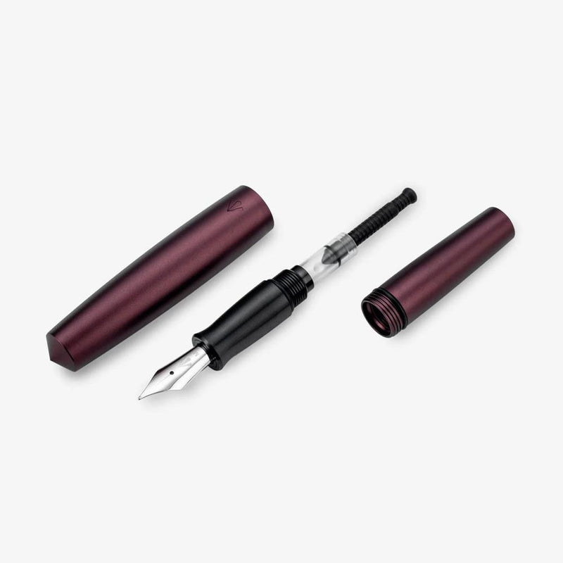 Gravitas Fountain Pen - Pocket - Aluminium Cherry Velvet