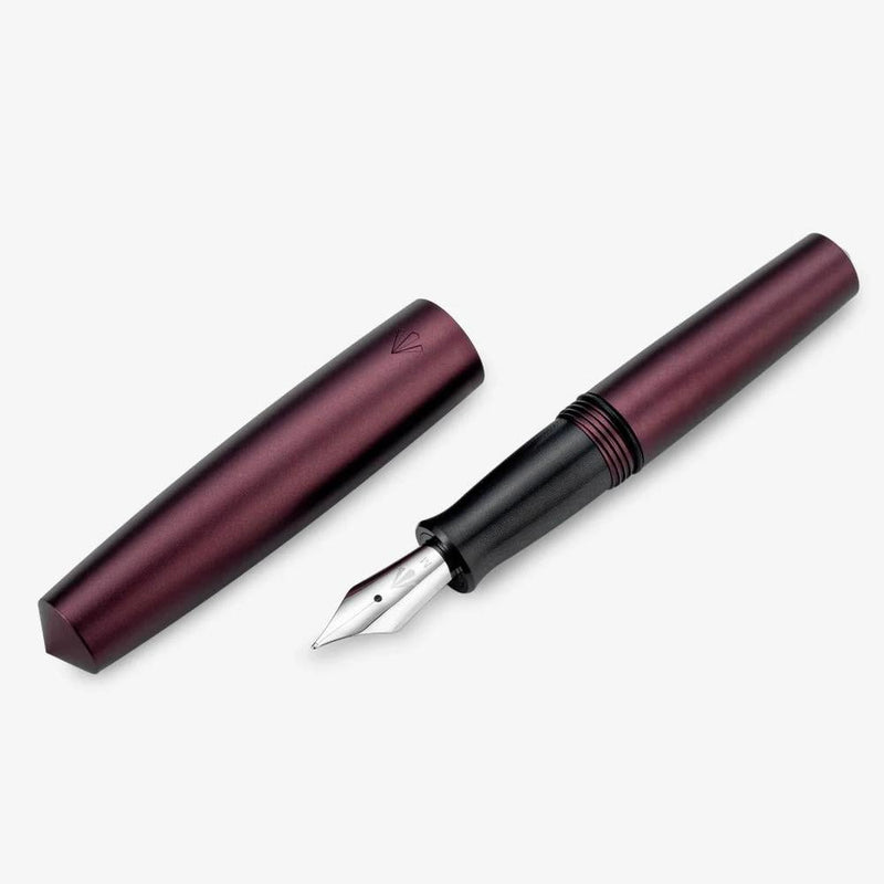 Gravitas Fountain Pen - Pocket - Aluminium Cherry Velvet