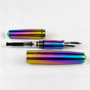 Gravitas Fountain Pen - Pocket - Grade 5 Titanium Rainbow Skittle PVD - Limited Edition (2025)