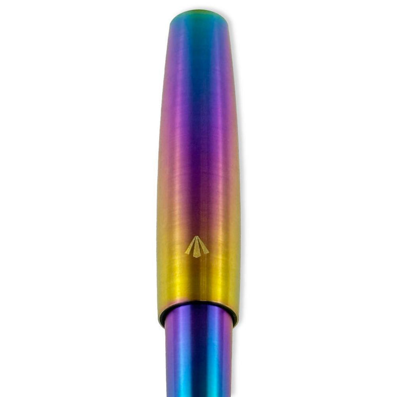 Gravitas Fountain Pen - Pocket - Grade 5 Titanium Rainbow Skittle PVD - Limited Edition (2025)