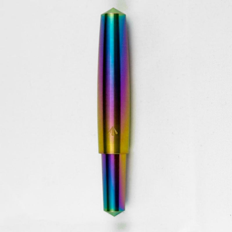 Gravitas Fountain Pen - Pocket - Grade 5 Titanium Rainbow Skittle PVD - Limited Edition (2025)