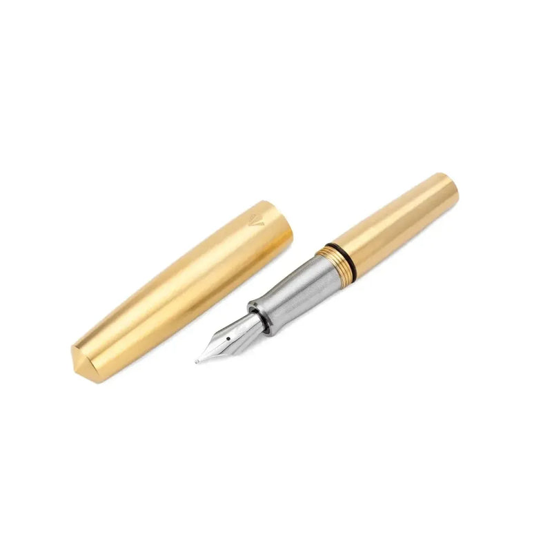 Gravitas Fountain Pen - Pocket - Raw Brass