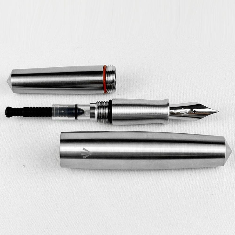 Gravitas Fountain Pen - Pocket - Raw Grade 5 Titanium
