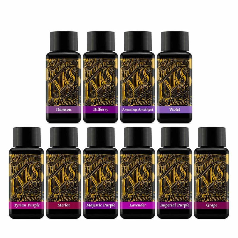 High School Sweethearts Bundle 4 - Diamine Purple Ink Bottle (30ml) | EndlessPens