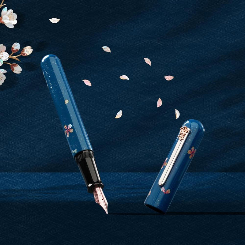 IKKAKU Fountain Pen - Cherry Blossom Urushi