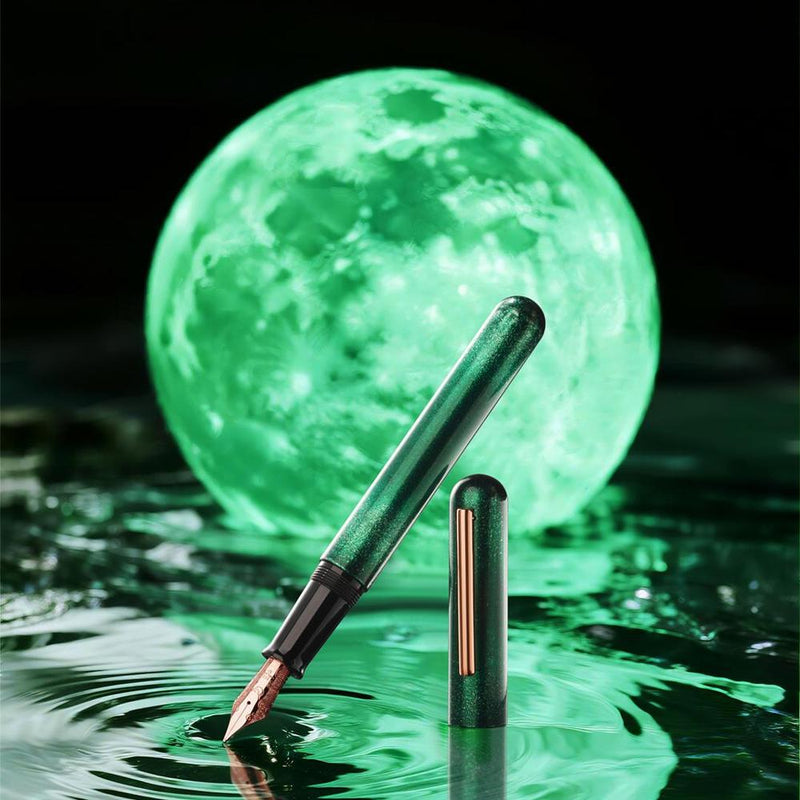 IKKAKU Fountain Pen - Moon Trilogy - Green Moon - Limited Edition (2025)