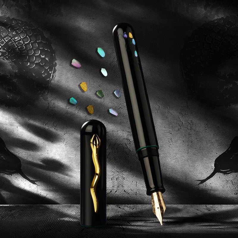 IKKAKU Fountain Pen - Year of the Snake Urushi